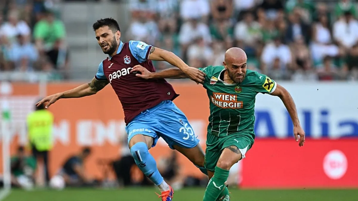 TrabzonsporAvrupa Ligi’ne veda etti! Fırtına, Rapid Wien’e boyun eğdi
