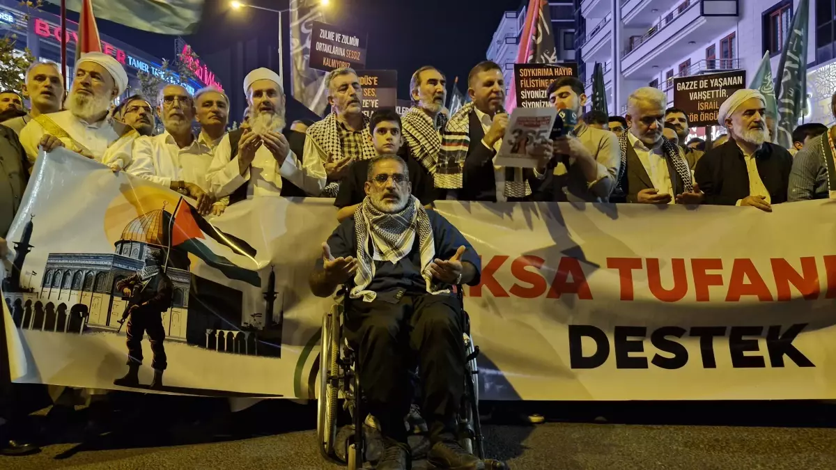 Diyarbakır’da İsrail Protestosu