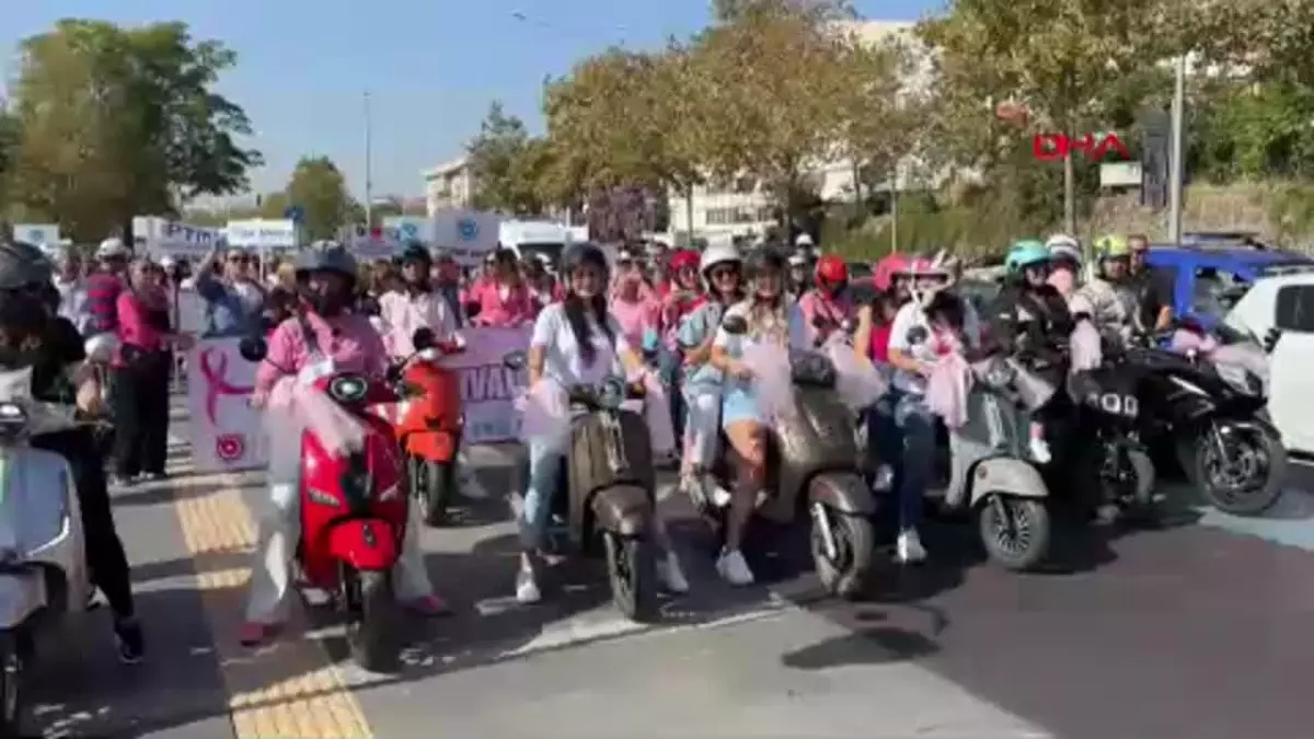 Tekirdağ’da Meme Kanseri Farkındalığı İçin ‘Pembe Sürüş’ Etkinliği Düzenlendi