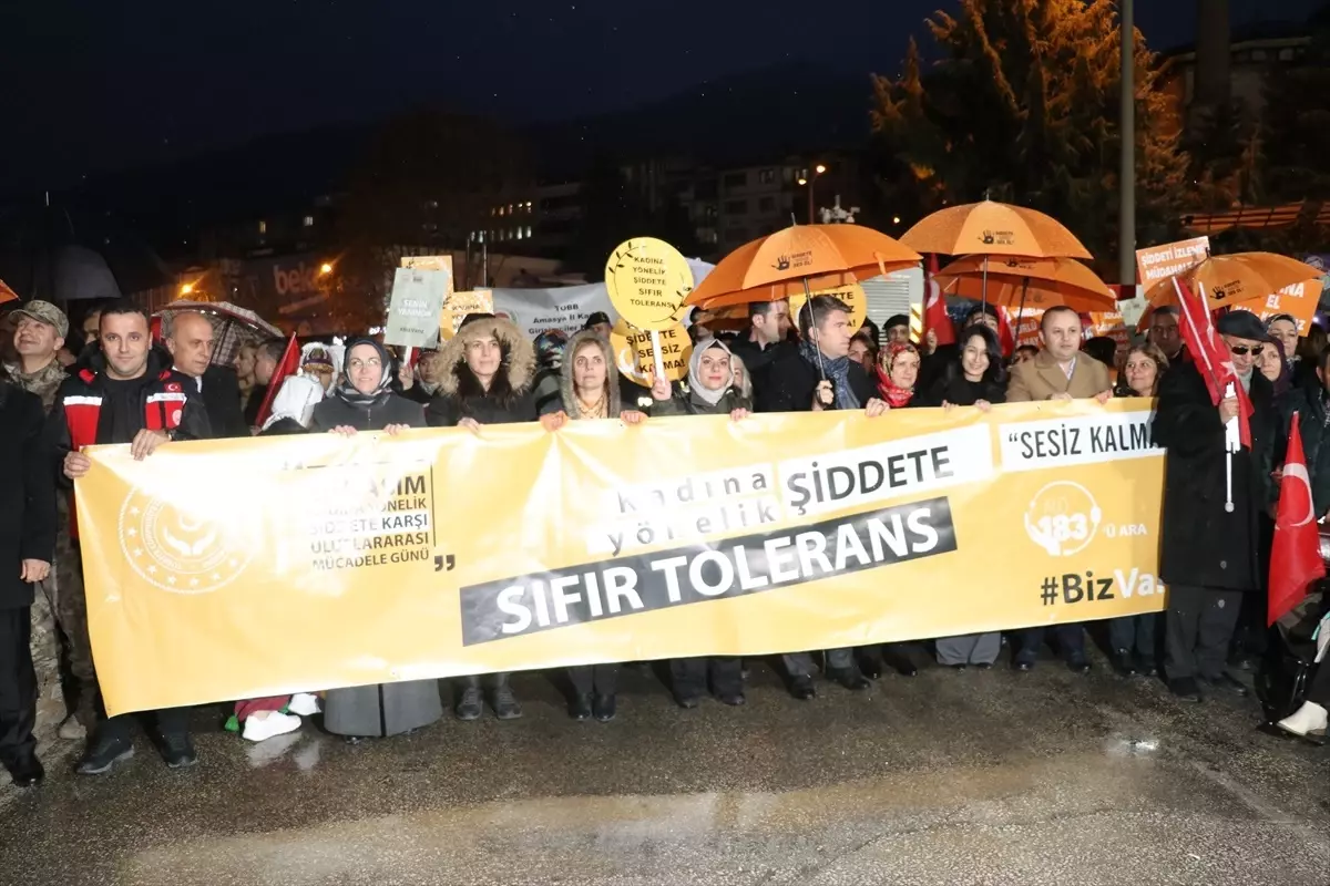 Amasya’da Kadına Yönelik Şiddet İçin Yürüyüş