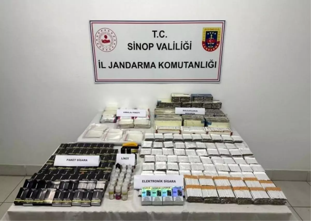 Türkeli’de Kaçak Sigara Operasyonu