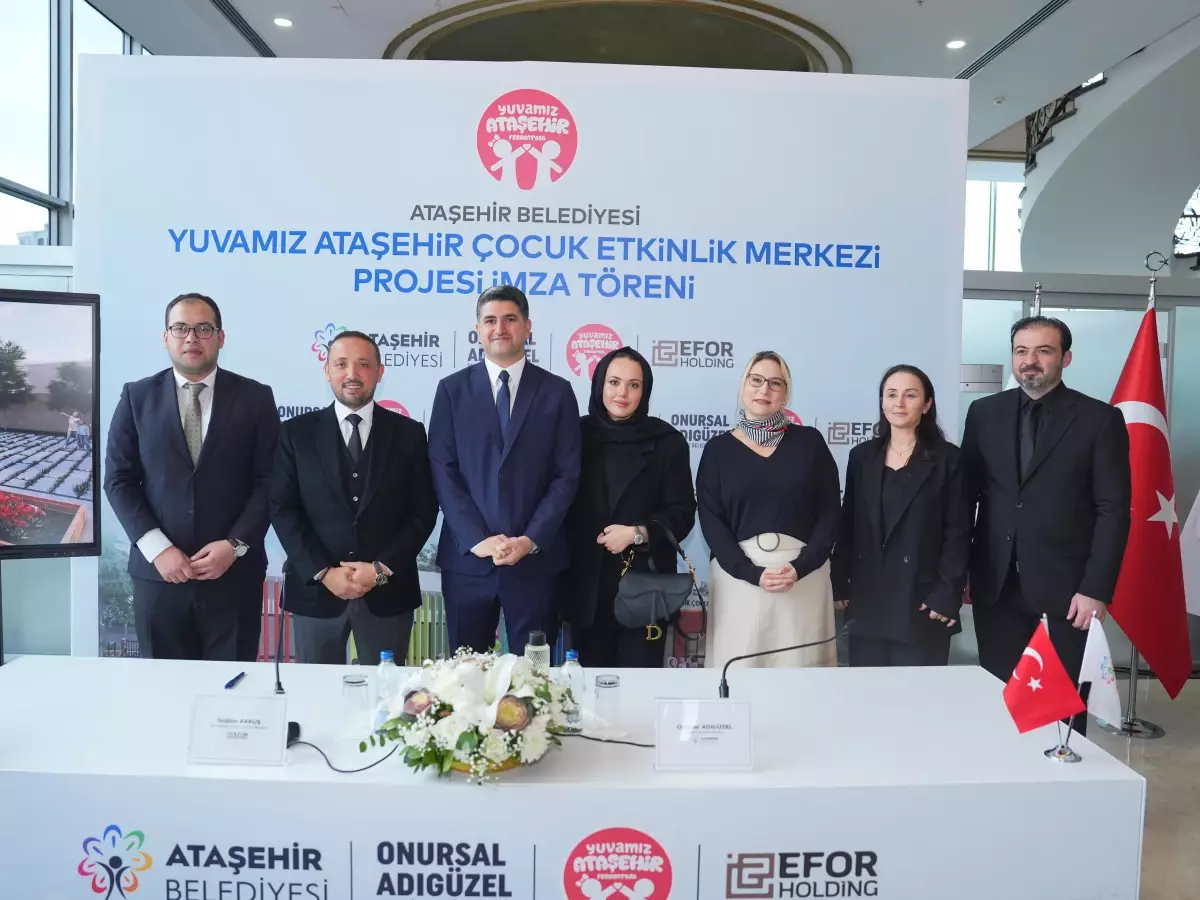Ataşehir Belediyesi’nden çocuklar için ekolojik adım: Çocuk etkinlik merkezi için imzalar atıldı