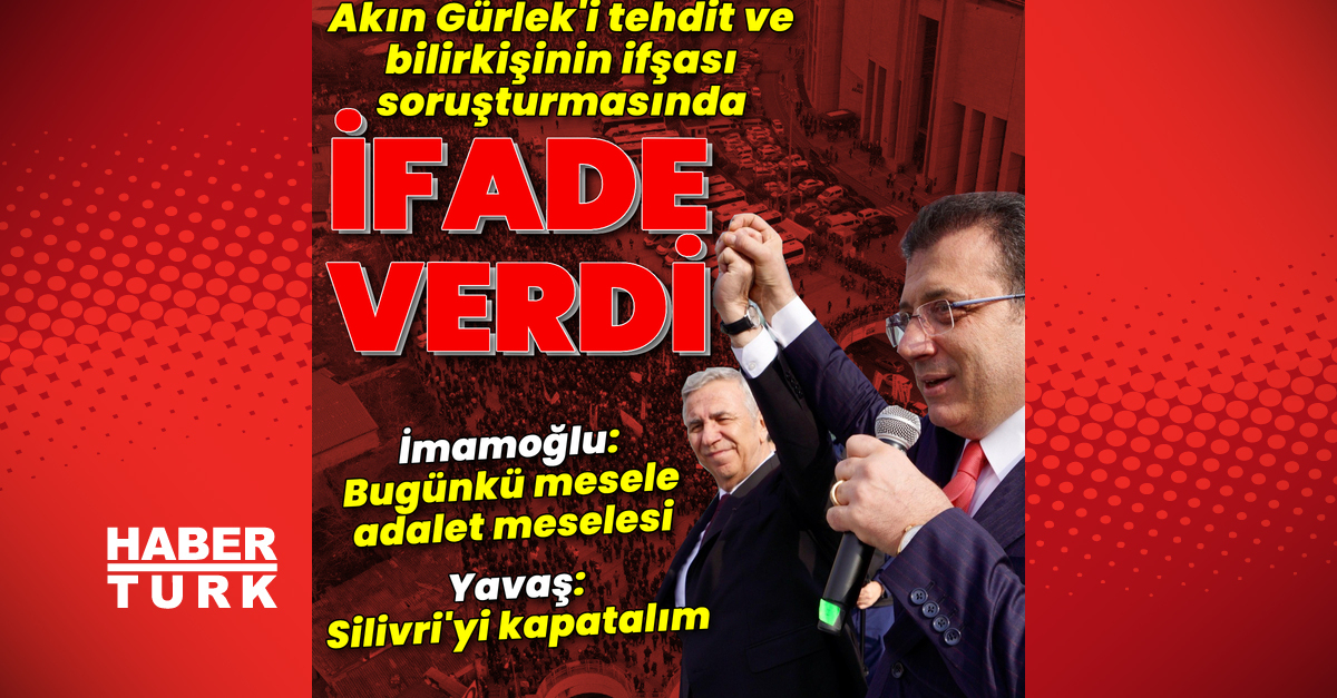 Ekrem İmamoğlu ifade verdi