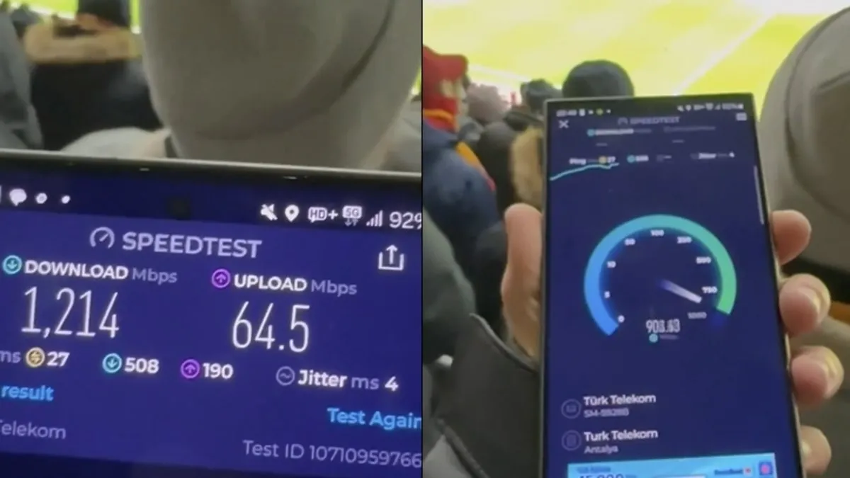 5G hızı artık stadyumlarda! Galatasaray-AZ Alkmaar maçında test edildi