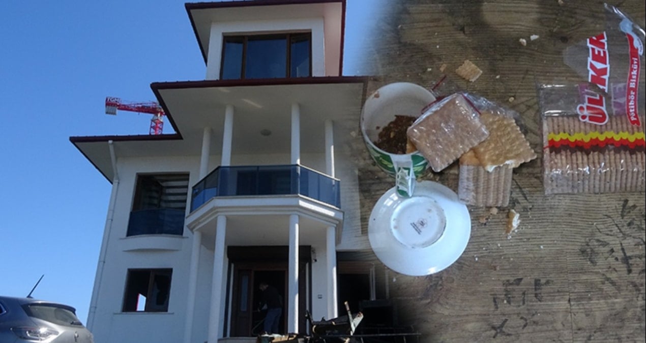 Girdikleri villada yediler içtiler, otomobil parçaları çalıp, evi ateşe verdiler