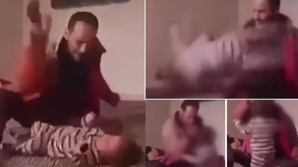 Türkiye’nin kanını donduran görüntü: Çocuğunu acımasızca döven cani baba tutuklandı!